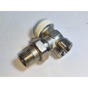 HERZ radiátorszelep sarok 1/2-3/4 thermofejes T-90 1772437