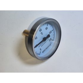   BRH hőmérő 63 mm fémházas,1/2' KM, 40 mm merülőhüvellyel, 0-120 fok