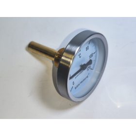   BRH hőmérő 63 mm fémházas,1/2' KM, 60 mm merülőhüvellyel, 0-120 fok