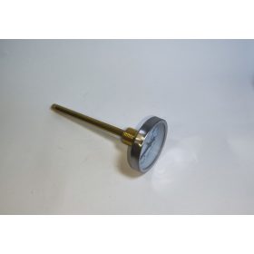   BRH hőmérő 63 mm fémházas,1/2' KM, 150 mm merülőhüvellyel, 0-120 fok
