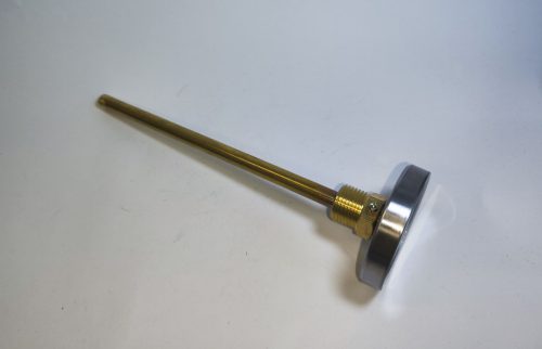 BRH hőmérő 63 mm fémházas,1/2' KM, 200 mm merülőhüvellyel, 0-120 fok